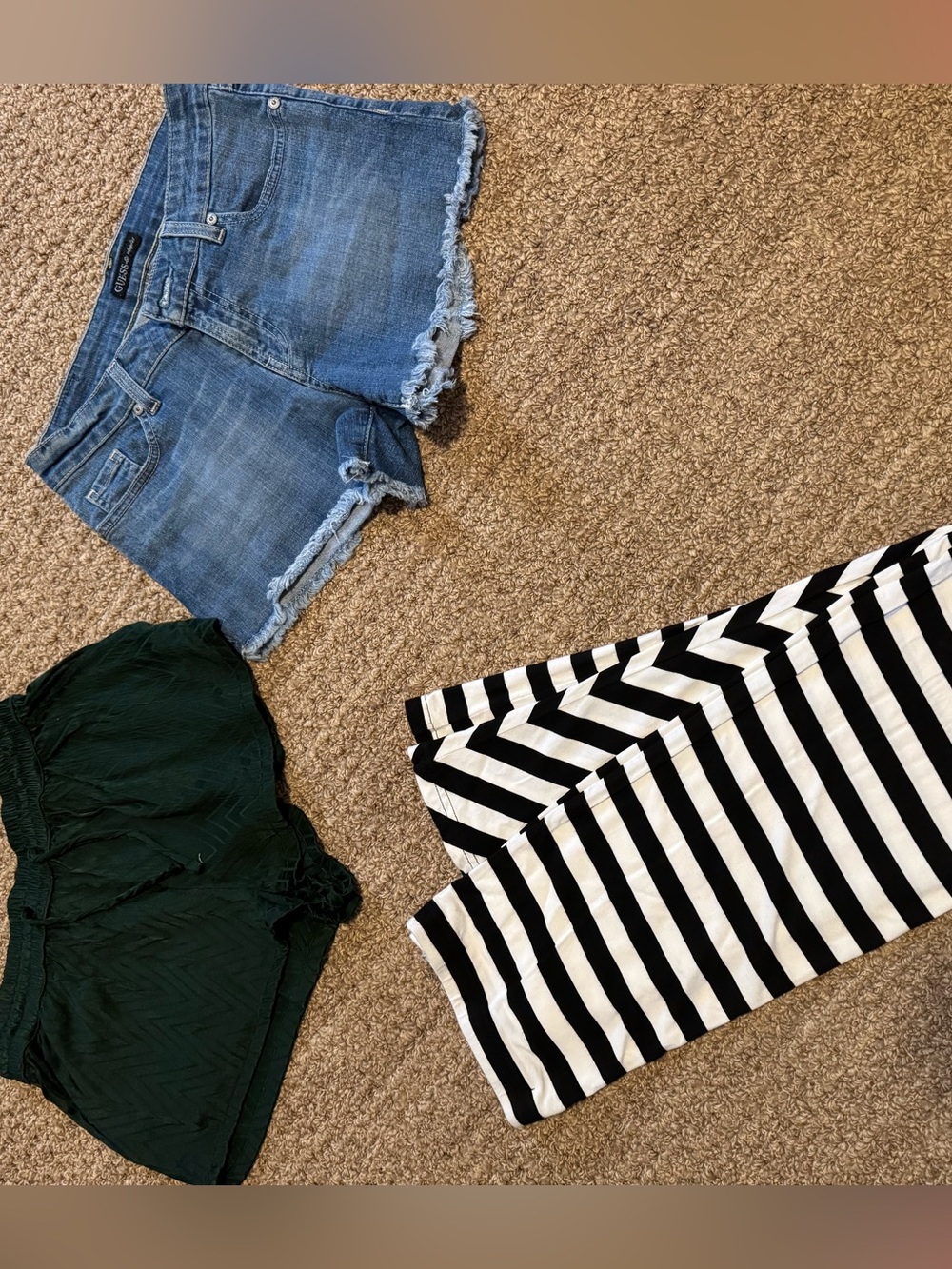 Summer bundle of 2 shorts and 1 skirt